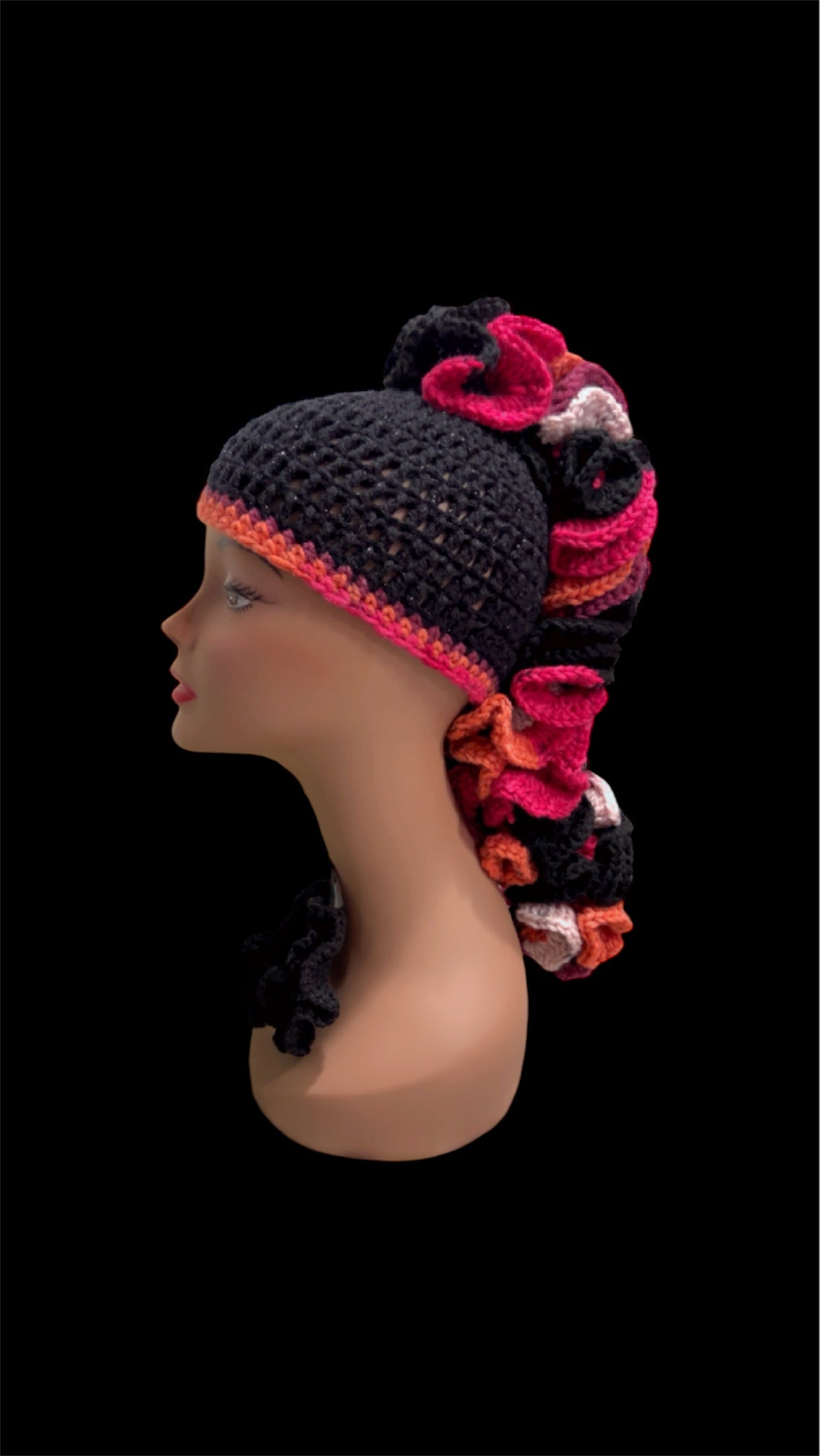 Ponytail Ruffle Hat